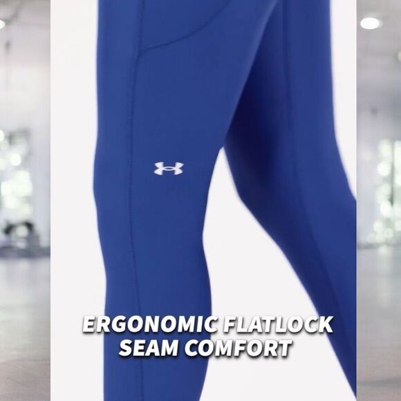 Under Armour Blue Tech High-Waisted Leggings Size XXL Short NWT - Picture 7 of 12